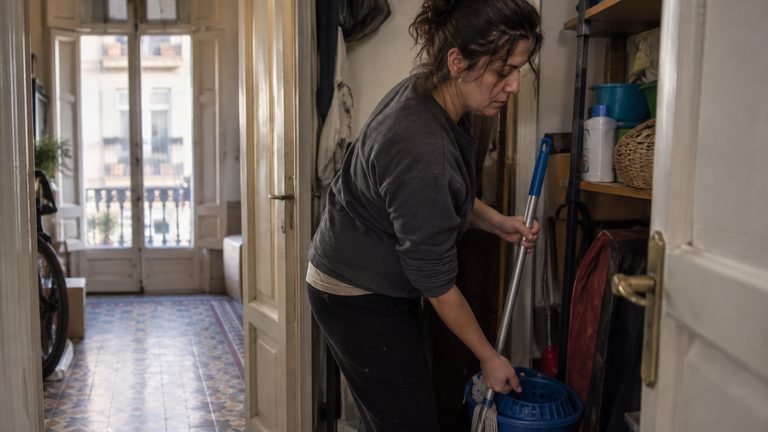 Trabajo de limpieza en Barcelona: los barrios que mejor pagan y el lío de los pisos turísticos